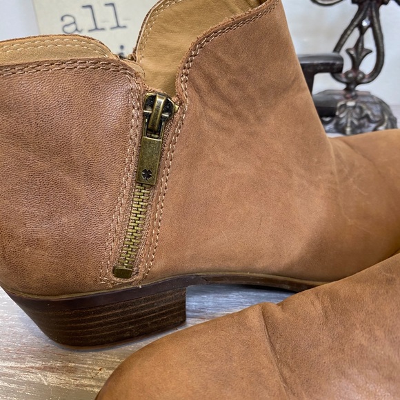 Lucky Brand brown zipper ankle boots booties Size 8.5M - Picture 7 of 10